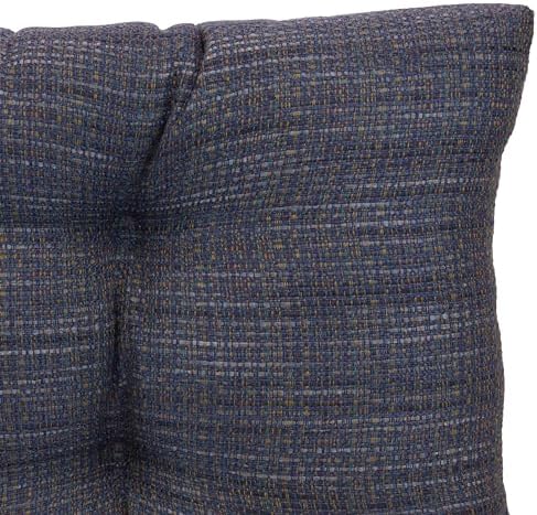 Klear Vu The Gripper Non-Slip Tufted Bench Cushion for Indoor Furniture, Assembled in USA, Entryway Storage, Bay Window, Corner Nook or Piano Seat, 33 Inches, Solid Denim - Image 4