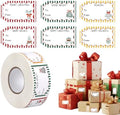 600 PCS Christmas Gift Tag Stickers 1.18" x 2" Christmas Name Tags Stickers by BESARME