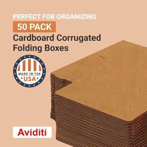 BOX USA Storage Bins Small 4"L x 12"W x 4 1/2"H 50-Pack - Corrugated Cardboard Box for Packing, Moving, and Storage - Image 3