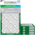 Filterbuy 17.13x26.25x1 Air Filter MERV 8 Dust & Allergy Defense (6-Pack) by Filterbuy