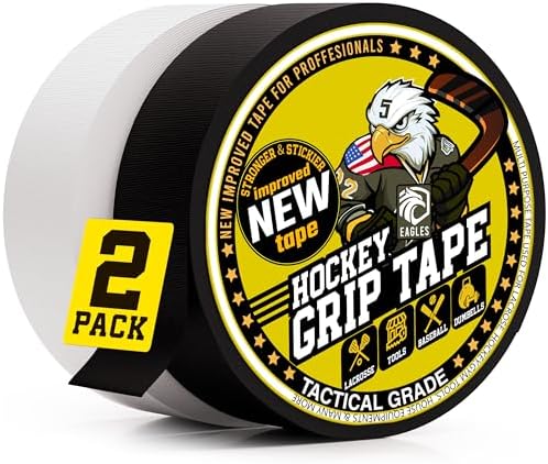 2 Pack Hockey Tape Multipurpose Cloth Tape Roll Easy Tear Over Grip - Image 2