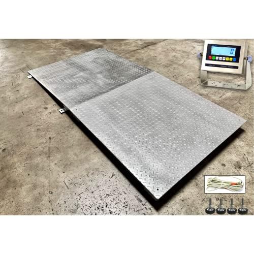 Galvanized NTEP Heavy Duty Industrial 48" x 48" Floor Scale Accurate Digital by LibertyScales