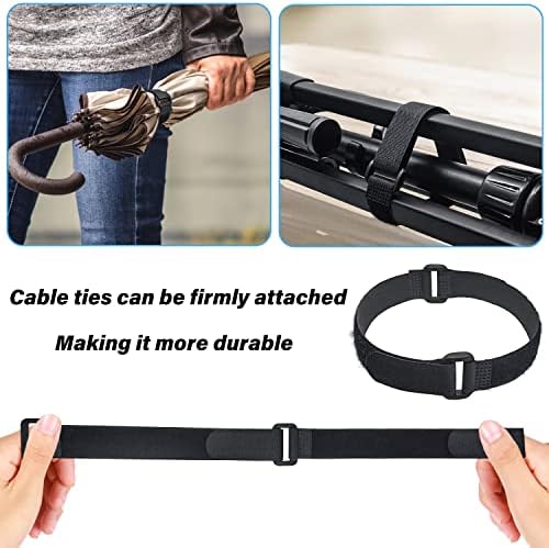 30pcs Reusable Cable Ties 12 Inch - Hook and Loop Cinch Straps for Wire Management - Heavy Duty Cord Organizer & Wire Ties for Electronics, PC, Home & Office - Image 5