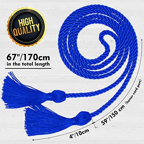 Graduation Cords Blue Cords for Graduation 2026 Graduation Honor Cords (Blue) - Image 2