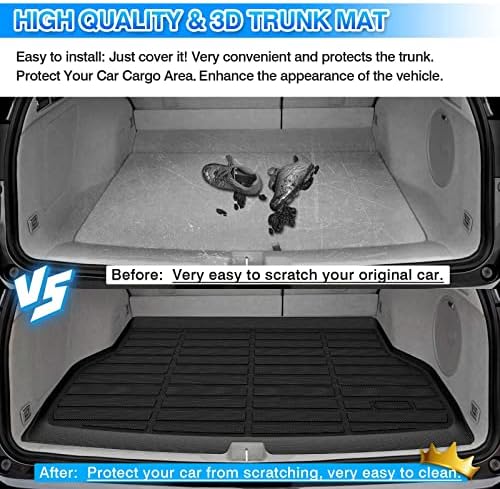 Cartist Custom Fit for Cargo Liner Acura RDX 2013-2018 All Weather Rear Trunk Mat TPE Waterproof Carpet Protection - Image 6