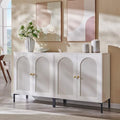IFGET 61.75" W Modern Arched Sideboard Buffet Cabinet with Storage, White by IFGETEnrichYourLivingSpace