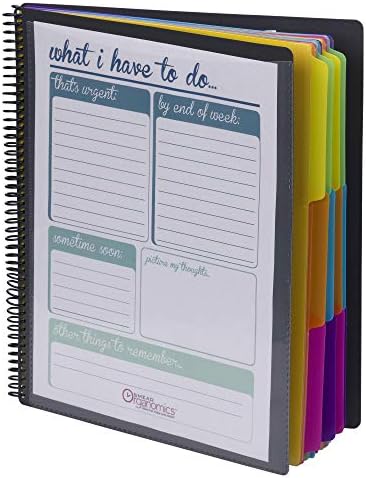 Smead 24 Pocket Poly Project Organizer, 1/3-Cut Tab, Letter Size, Gray with Bright Colors (89206), (Pack of 10) - Image 5