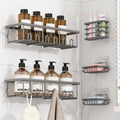 5 Pack Adhesive Bathroom Holders & Dispensers for Kids & Adults, Dark Gray by Unknown