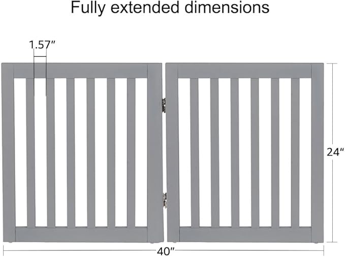 unipaws 24”H Free Standing Pet Gate - Image 5