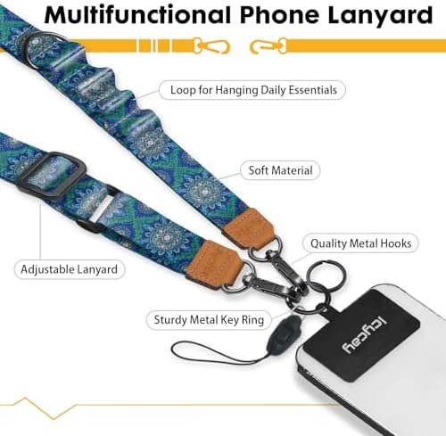 Icycay Phone Lanyard Crossbody Strap Neck Adjustable Teacher Women Boho - Image 3