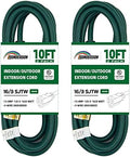 2 Pack 10FT Outdoor Extension Cord-16/3 SJTW by HONDERSON