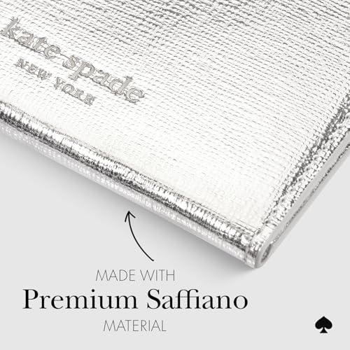 kate spade new york Morgan Magnetic Card Holder/Wallet - Metallic Silver - Image 3