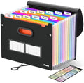 Sooez Accordion File Organizer, 13-Pocket Expanding File Folder Letter Size by Sooez