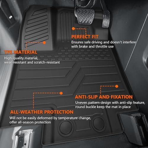 powoq Floor Mats Cargo Mat Compatible with 2022-2026 Nissan Pathfinder - Image 5