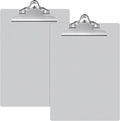 Mimorou 2 Pcs Metal Clipboard Heavy Duty Aluminum Clipboards 12 x 9 Inch Metal by Mimorou