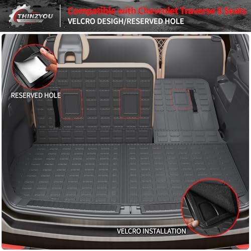 8 Seats Floor Mats for 2024-2026 Chevrolet Traverse (NOT Limited) - Image 6