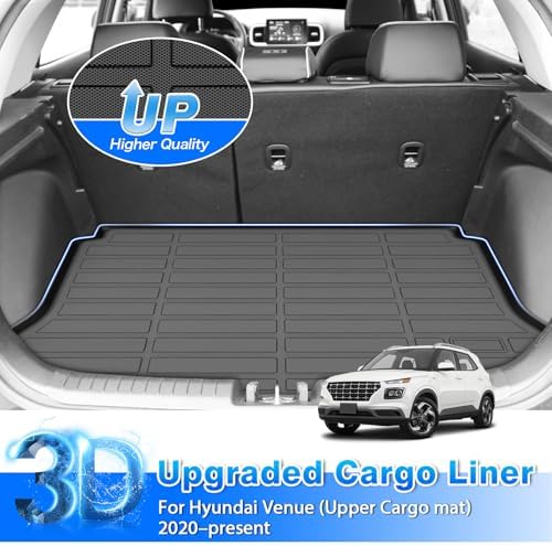 Cartist Floor Mats & Cargo Liner Fit for Hyundai Venue 2020-2025 2026 (for Cargo Tray Upper Position), All Weather Car Mats for Venue Accessories, Heavy Duty Rubber Mats - Image 5
