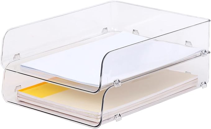 Gagee 2 Pack Paper Organizer for Desk, Office Desk Organizer for Notes by Gagee