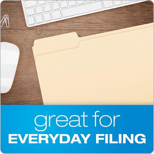 Pendaflex File Folders,250 Bulk Package,Durable Manila Folders,Letter Size (8.5" x 11"),3 Tabs for Easy Labeling,Everyday Filing Essential for Offices,Classrooms&Home Document Organization (Pack of 2) - Image 6
