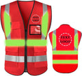YOWESHOP High Reflective Visibility Safety Vest Custom Your Logo Safety Workwear by YOWESHOP