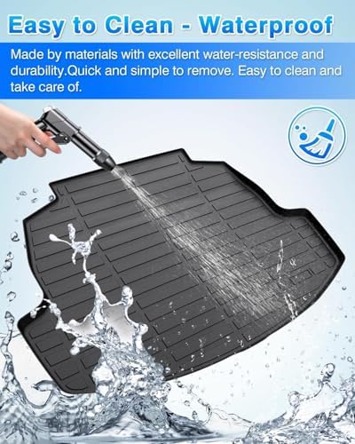 Cartist Cargo Liner Fits for Toyota Corolla Sedan & Corolla Hybrid 2020-2024 (Not for Corolla Cross & Hatchback) All Weather Trunk Mat Durable 3D Upgrade Anti-Slip Rear Cargo Mat Trunk Liner Black - Image 3