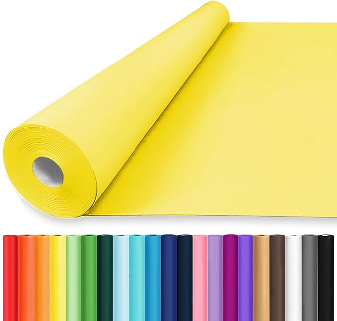 Vanhench 36" x 2400" Yellow Wrapping Paper by Vanhench