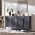 IFGET 61.75" W Modern Arch Sideboard Buffet Cabinet with Storage, Dark Grey by IFGETEnrichYourLivingSpace