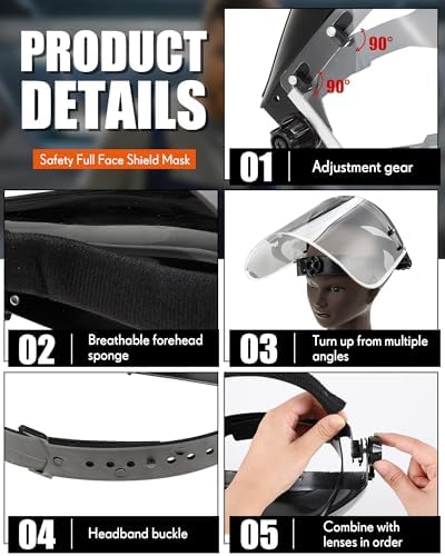 safety face shield with Apron Gloves - Image 3