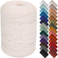 NOANTA Natural Macrame Cord 3mm x 328Yards, Beige Cotton Rope Macrame Yarn by NOANTA