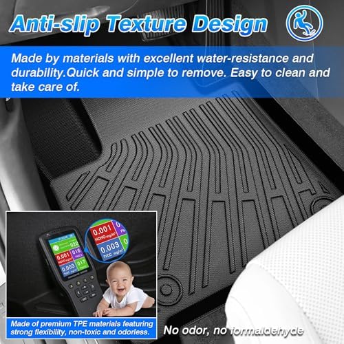 Cartist Floor Mats for Toyota Prius 2010-2015, All Weather Floor Liners for Prius Accessories, Heavy Duty TPE Car Mats, Car Accessories - Image 6