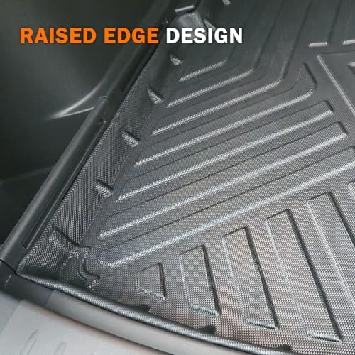 KUST Trunk Cargo Mat for 2021-2025 2026 Chevy Trailblazer Accessories, All Weather Cargo Liner TPE Rubber Raised Edge (Only for Cargo Deck in Lower Position) - Image 4