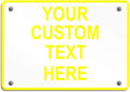 Aluminum Weatherproof Metal Sign Multiple Sizes Custom Personalized Text Here by Unknown