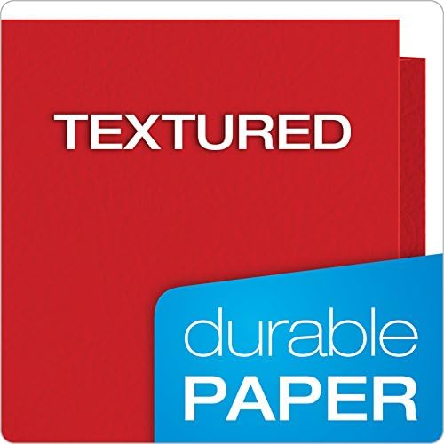Oxford 2 Pocket Folders, Textured Paper, Assorted Colors (Light Blue, Red, Yellow, Orange, Green), Letter Size, 50 Per Box - Image 4