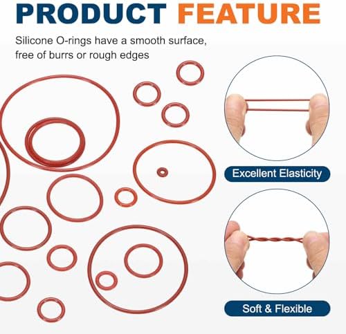 100pcs Silicone O-Ring 23.6x20x1.8mm Metric Sealing Gasket - Image 4
