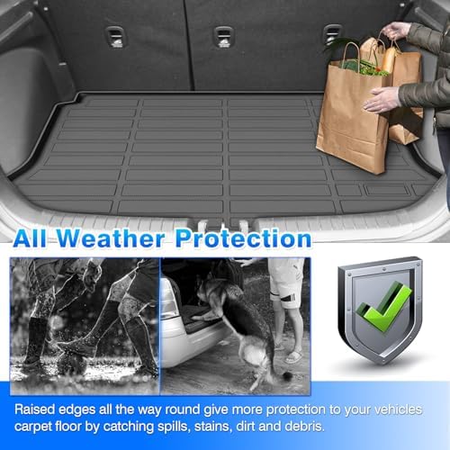 Cartist Floor Mats & Cargo Liner Fit for Hyundai Venue 2020-2025 2026 (for Cargo Tray Upper Position), All Weather Car Mats for Venue Accessories, Heavy Duty Rubber Mats - Image 6