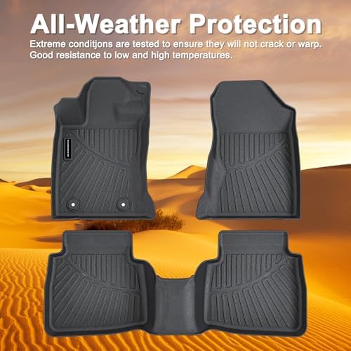 TPE Floor Mats for 2026 Subaru Outback Premium/Limited/Touring/Wilderness/Limited XT/Touring XT All Weather Car Floor Liners Fit 2026 Subaru Outback Accessories Black - Image 6