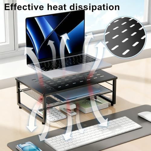 gianotter 2-Tier Metal Monitor Stand Riser - Image 3