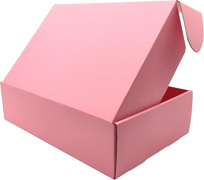 Pink Shipping Boxes for Small Business Pack of 20-12x9x4 inches Cardboard - Image 4