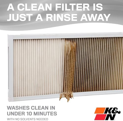K&N 14X24X1 HVAC Furnace Air Filter, Lasts a Lifetime, Washable, Merv 8, the Last HVAC Filter You Will Ever Buy, Breathe Safely at Home or in the Office, HVC-8-11424 - Image 3