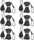 KOKKOYA 15ft Rope Ratchet Tie Downs Reflective Paracord Rollers 1/8in 6 Pcs by KOKKOYA