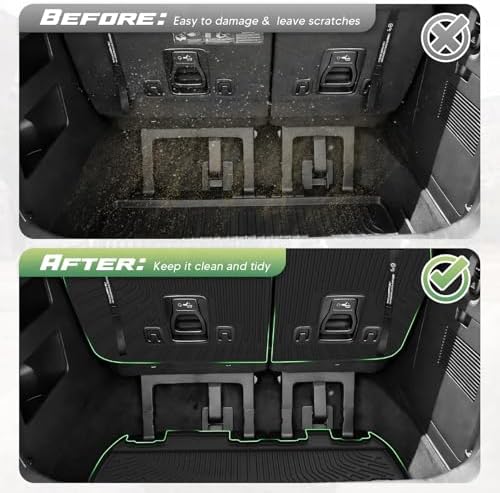 Cartist Floor Mats for Kia Carnival Hybrid 8 Seats 2025 2026 (Only Fit Hybrid), All Weather Cargo Liner for Carnival Accessories, Heavy Duty TPE Floor Mats and Cargo Mats, Car Accessories - Image 6