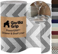 GORILLA GRIP powerGRIP Drawer Shelf and Cabinet Liner, 12"x20', Chevron by GorillaGrip