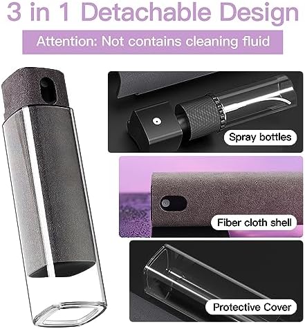 CUIUD Screen Cleaner Kit 4 Pcs, Two in One Screen Cleaner Spray and Wipe, Touchscreen Mist Cleaner Spray Bottle for Phone/Laptop/Tablet/TV/Monitor/Car Screens - Image 4