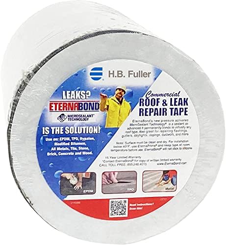 EternaBond RoofSeal Black 12" x50' MicroSealant UV Stable RV Roof Seal Repair Tape | 35 mil Total Thickness - EB-RB120-50R - One-Step Durable, Waterproof and Airtight Sealant - Image 2