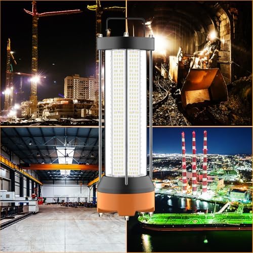 400W LED Temporary Work Light, 56000 LM 5000K Daylight White IPX8 Waterproof Job Site Construction Lighting, High-Brightness Portable Temp Lighting for Outdoor and Industrial Use - Image 7