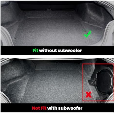 LASFIT Floor Mats for Ford Mustang 2024 2025 2026 NOT fit w/o Subwoofer Box - Image 2