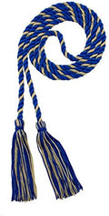 Tassel Depot Graduation Honor Cord - Royal/Old Gold - Every School Color Available - Made In Usa by TasselDepot