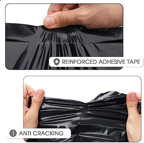 Metronic Black Poly Mailers 10x13 500 Pack, Strong Adhesive Shipping Bags - Image 4