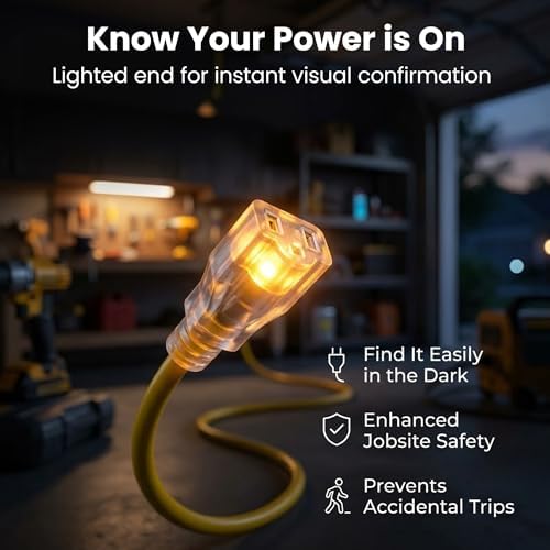 GEARit 25 Ft 14 Gauge Extension Cord SJTW OFC Copper ETL 15A 125V Grounded - Image 3