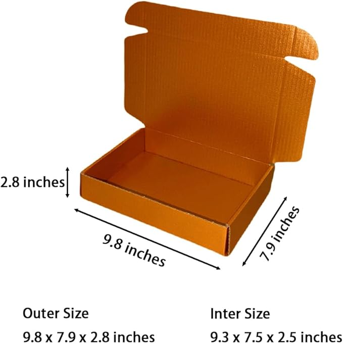 30 Pcs 9.8 x 7.9 x 2.8 inches Shipping Boxes - Image 2